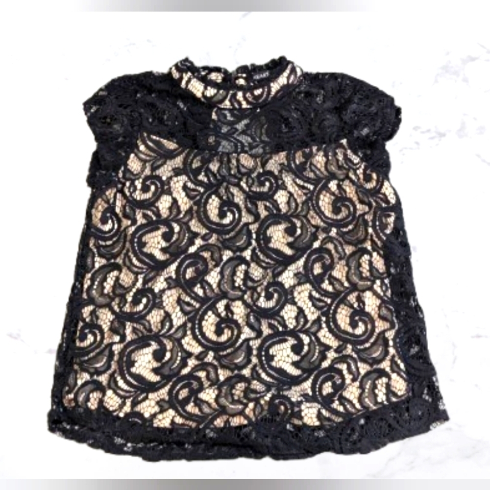 Heart Soul Elegant Black Lace Blouse Women's Size L ✨ 2 /$15 ✨